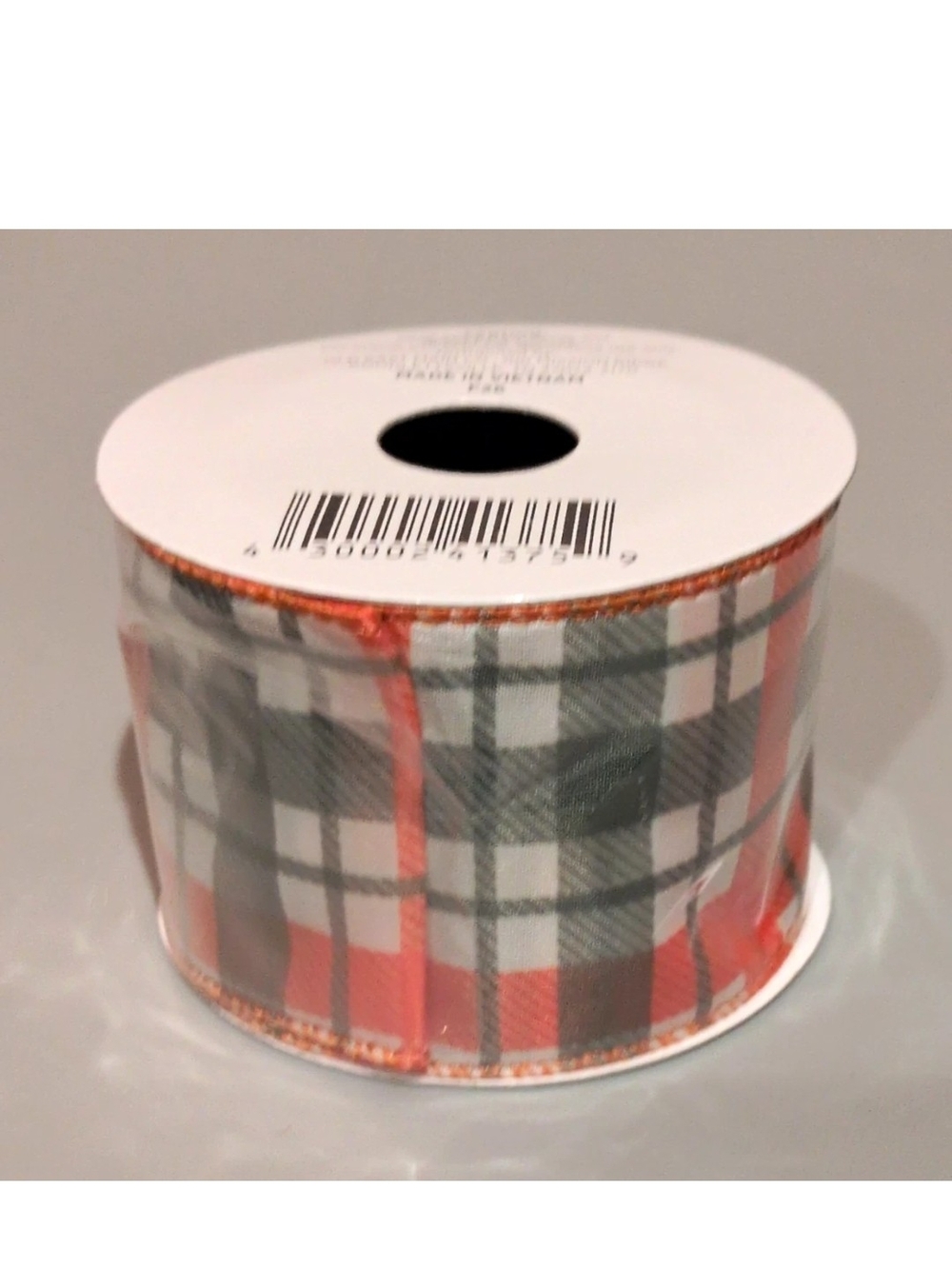 Perfect Harvest Plaid Red/Black/White Ribbon Spool 2 in x 9 ft F26 - 2 Rolls